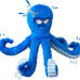 legend sandy blue octopus crinkle squeaky dog toys for large aggressive chewers durable tough