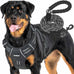 Beebiepet heavy duty tactical dog harness for small dogs, large, brown, no pull, adjustable, reflective