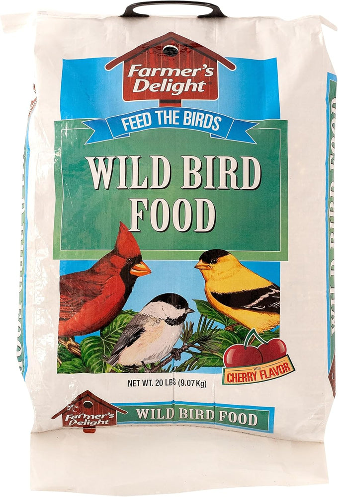 Wagner's 20-Pound Farmer's Delight Wild Bird Food with Cherry Flavor Mix for Backyard Birds