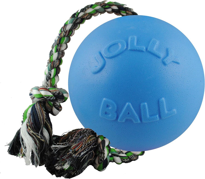 Jolly Pets 8-Inch Large Orange Romp-n-Roll Dog Toy for Large Dogs Made in the USA