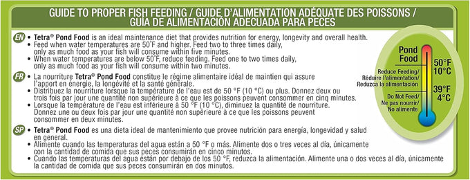 Tetra PondFood Premium Diet for Koi and Goldfish, 1.25 lb, Floating Sticks, Vitamin Enriched, 50°F+ Water