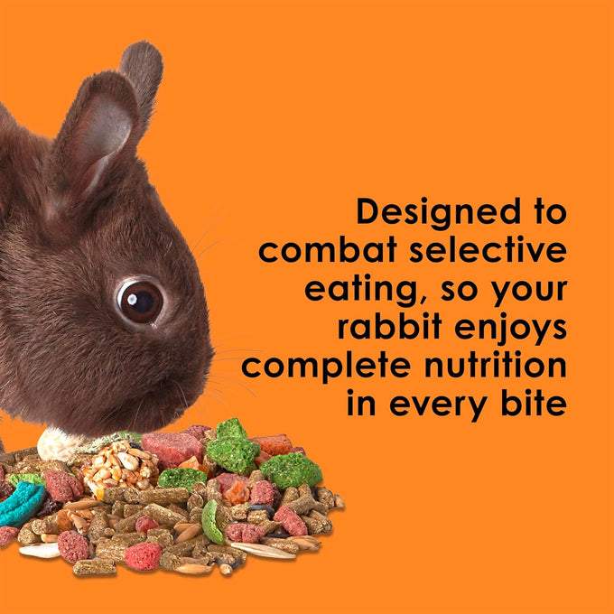 Kaytee Fiesta Rabbit Food, 3.5 pounds, nutritious and fun blend for dental health and digestion