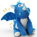 loncoldy plush chew toys for large dogs, crinkle stuffed animal squeaky interactive toys for small medium large dogs