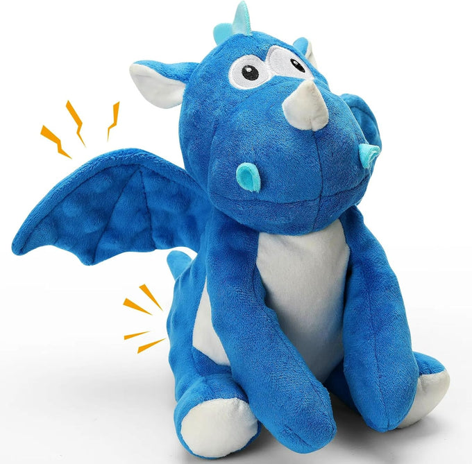 loncoldy plush chew toys for large dogs, crinkle stuffed animal squeaky interactive toys for small medium large dogs