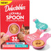delectables lickable spoon handheld wet cat treats made with real salmon & tuna, creamy puree, mess free, quick & easy, grain-free 32ct variety pack