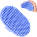 dog grooming bath brush, pet rubber brush for shower scrubbing and soothing massage, ideal for long & short haired dogs and cats