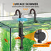 hygger quiet hang on back aquarium filter for small fish tanks 5-30 gallon with adjustable flow and surface skimmer
