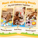 Kipritii Whimsical Squeaky Dog Toys for Small Dogs and Puppies - Plush Toys Pack with 9 Pcs Stuffed Puppy Chew Toys