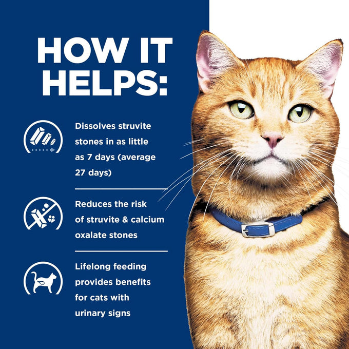 Hill's Prescription Diet c/d Multicare Urinary Care Dry Cat Food, Chicken, 4 lb. Bag