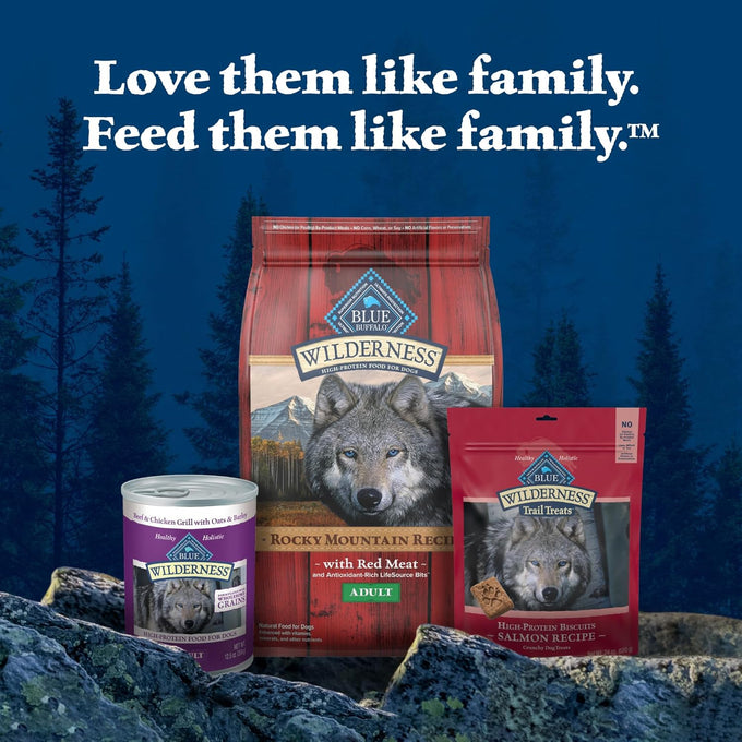 Blue Buffalo Wilderness Grain-Free High-Protein Dog Treats, Turkey Recipe, 36-oz Box