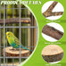 8 PCS natural apple wood bird perch set for small birds - parakeets, budgies, cockatiels - safe chew toys & climbing stand