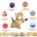 shappy 150 pcs assorted cat toys for indoor cats bulk kitten toys pack variety gift