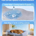 Medium cooling dog bed with orthopedic memory foam, waterproof, and washable nylon cover, blue, 36 inches