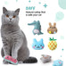gejoy 20 pack catnip toys for indoor cats plush kitten chew toys catnip interactive safe