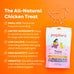 Pupford 475+ freeze-dried chicken training treats for dogs, 2-ingredient, 4 oz, allergy-friendly