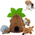 Platypus Stuffed Large Dog Toy - Interactive Plush Chew Toy with Crinkle Paper and Squeaker for Small Medium Large Dogs