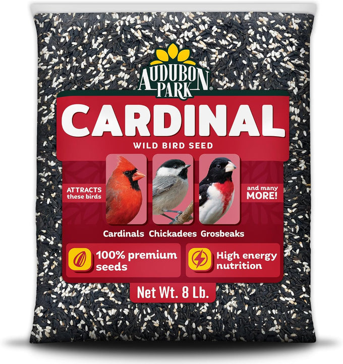 Audubon Park Cardinal Blend Wild Bird Food 4-Pound Bag with 100% Sunflower and Safflower Seed