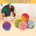 6-pack retro shaw cat toys balls with yarn bell for indoor kittens and cats, safe and interactive play