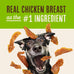 Waggin' Train Chicken Jerky Dog Treats, Made with 100% Real Chicken Breasts, 2 All-Natural Ingredients, High Protein, Easily Digestible for Big or Small Dogs