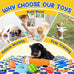 Puppy toys 9 pack for teething small dogs with rope toys treat ball and cute squeaky toys