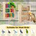 dbness 2pcs natural wooden hanging parrot chew toys for parakeets, cockatiels, macaws, african grey