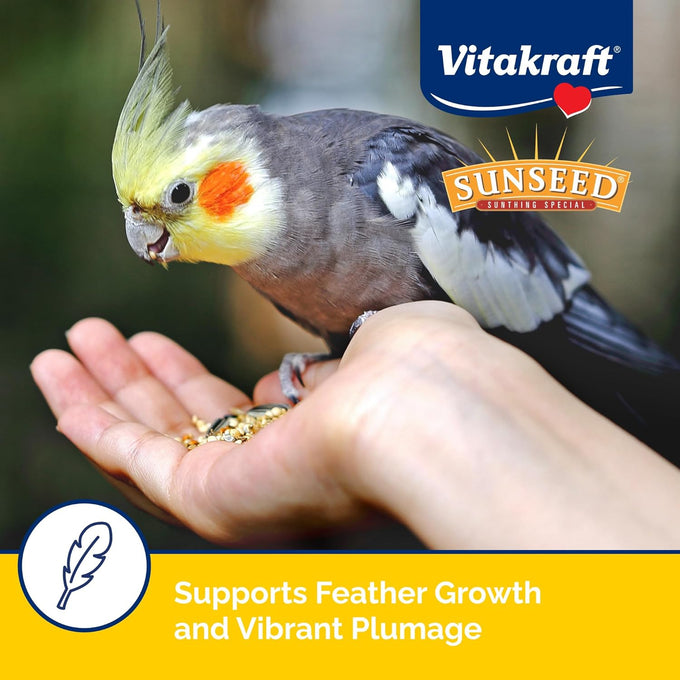 Vitakraft vita smart gourmet cockatiel and lovebird food - 4 pound daily pet bird food with vitamins and minerals