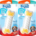 Hartz Chew 'n Clean Twisty Bone Dog Chew Toy, Bacon Scented, Extra Small for Moderate Chewers