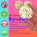 Bonka Bird Toys 1214 Pk3 all-natural sola atta balls 3-pack 2" diameter chew toys for parrots parakeets cockatiels safe and small pets