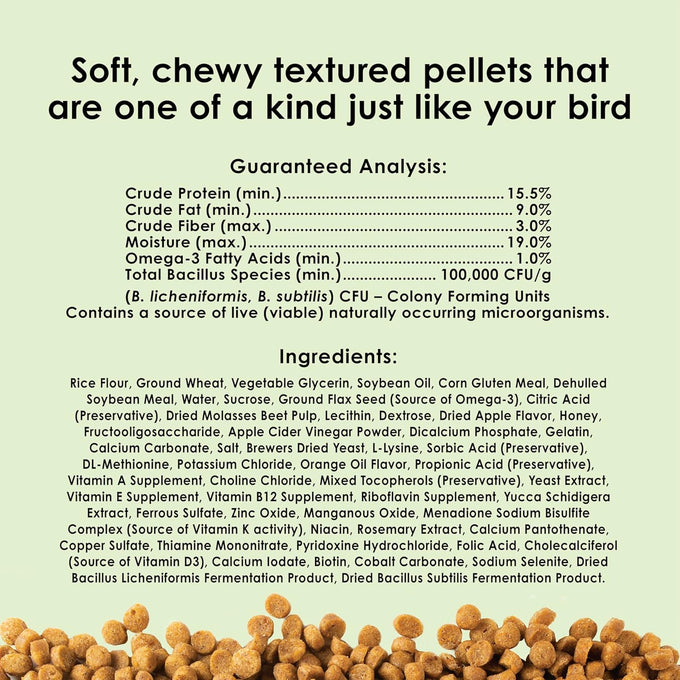 Kaytee 3 Pound Nutri Soft Parrot & Conure Bird Food, Soft Texture, No Artificial Colors or Flavors