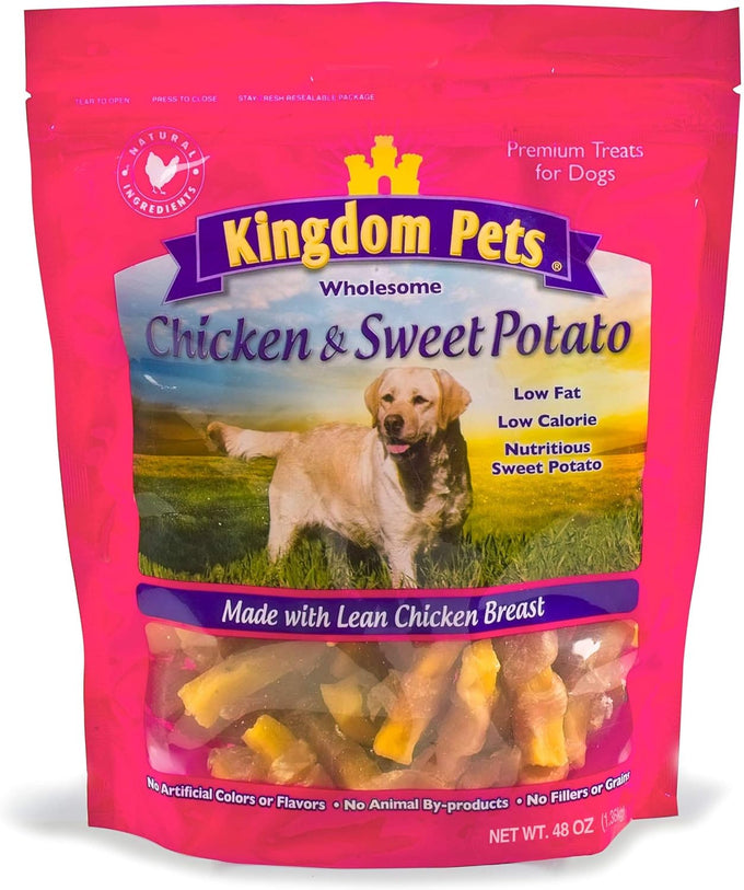 Duck jerky dog treats with only 3 natural ingredients, no fillers, 2.5 pound bag, grain-free and low-fat