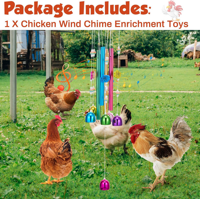 winnerwhy chicken coop multicolor chicken wind chime enrichment toy for parrot parakeet budgerigar lovebird birds