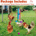winnerwhy chicken coop multicolor chicken wind chime enrichment toy for parrot parakeet budgerigar lovebird birds