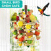Natural Parrot Chew Toy for Conures, Quaker Parrots, with Seagrass, Corn Cob, and Wooden Beads