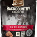 Merrick Backcountry grain free beef recipe morsels in gravy, 24 pouches, 3 oz each, high protein wet cat food