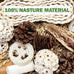 natural bird toys rattan foraging box parrot cockatiel lovebird parakeet budgie medium size non-toxic material