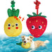 Beautyzoo floating dog water pool toys 2 pack, squeaky whale & crab design, medium/large dogs, durable summer water dog toy