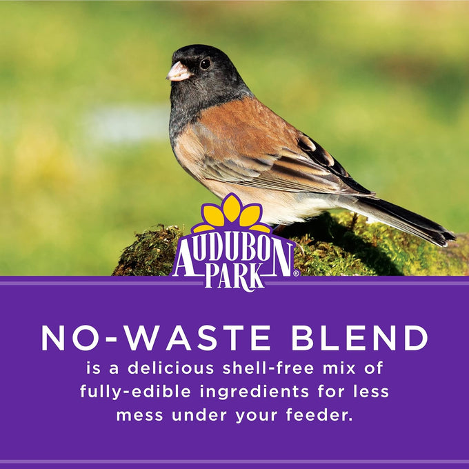 Audubon Park 12228 No-Waste Wild Bird Food Blend, 5-Pound, Gourmet Mix, Hull-Free, American Made