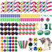 shappy 150 pcs assorted cat toys for indoor cats bulk kitten toys pack variety gift