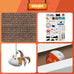 cat laptop scratcher 3-in-1 cardboard interactive kitten toy with mouse jingle ball stickers