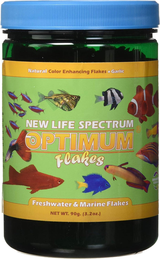 New Life Spectrum Naturox Optimum All Purpose Flakes 90g Fish Food for Color Enhancement and Sustainable Protein