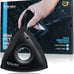 Analan Mini Triangle Pet Hair Remover for Car Detailing, Auto Interiors, Couch, and Furniture - Effectively Removes Dog & Cat Fur, Lint, and Carpet Debris in Jet Black