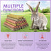 Bissap 36PCS natural timothy hay oat carrot bunny chew toys and treats for rabbits bunnies chinchillas guinea pigs hamsters and small animals