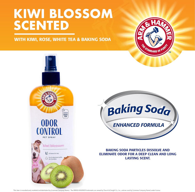 Arm & Hammer Super Deodorizing Dog Spray with Baking Soda for pH Balanced Odor Control, 8 Fl Oz, Freshens Coat Between Baths