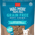 Cloud Star Wag More Bark Less Grain-Free Soft Chews Dog Treats with Natural Chicken & Sweet Potato, Oven-Baked in USA, 5 oz Pouch