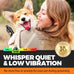 Whisper quiet dog nail grinder with 4 LED lights, safe & stress-free for sensitive dogs, cats, all breeds & sizes