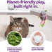 SmartyKat multi color 3 count bouncy mouse dangler plush cat toys interactive play stimulation