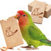 GiggleGrip Natural Pine Wood Bird Chew Toys - 100% Natural Beak Trimming & Shredding Wood Chips for Small Medium Birds