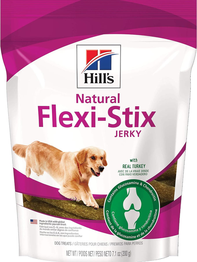 Hills Natural Flexi-Stix Beef Jerky Dog Treats, 7.1 oz, Made in USA, No Artificial Flavors or Preservatives