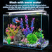 Ameliade goldfish and betta fish tank accessories artificial plastic plants decorations and rock cave set