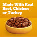 pedigree high protein adult dog food 18 count variety pack 3.5 oz pouches with real beef chicken or turkey